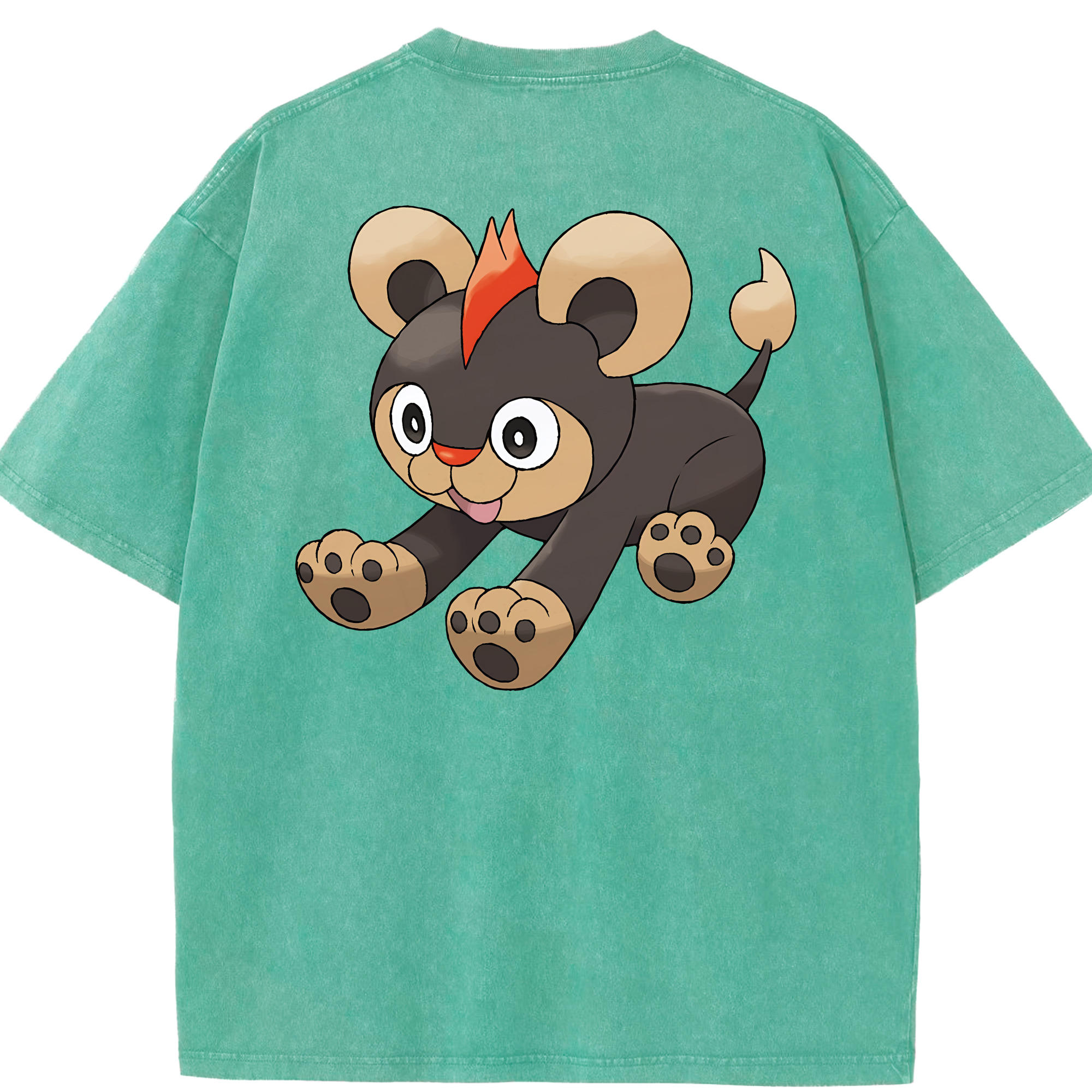 （画像用） ポケットモンスター Pokémon 綿100% ヴィンテージ風 半袖Tシャツ（背面プリント）